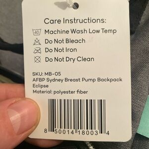 AFBP Sydney Breast Pump Backpack in Eclipse